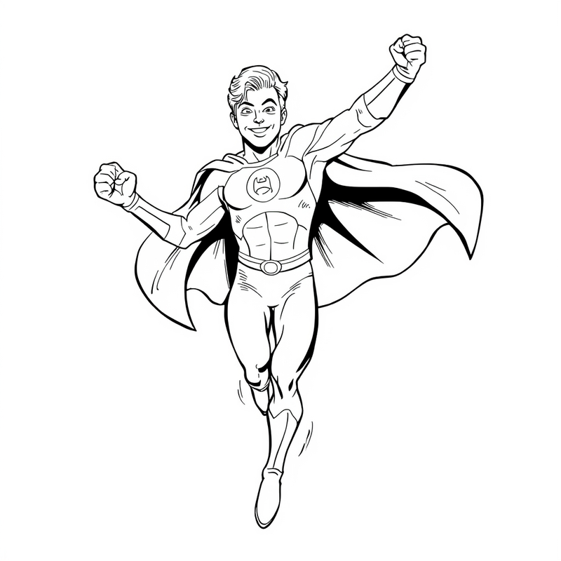 Action Poses coloring pages