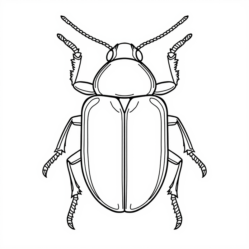 Beetle 2 - free printable coloring page