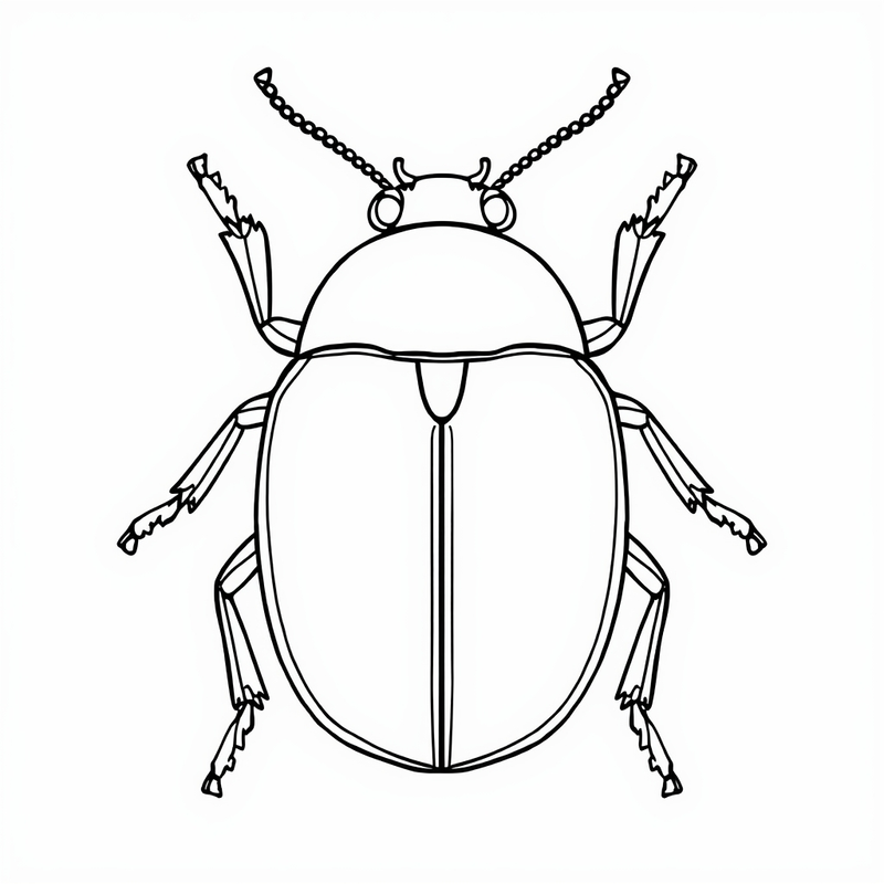 Beetle 3 - free printable coloring page