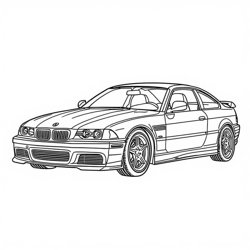 Car 2 - free printable coloring page