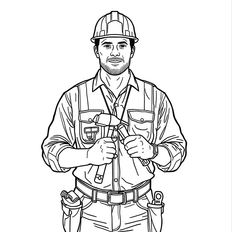 Trades & Construction coloring pages