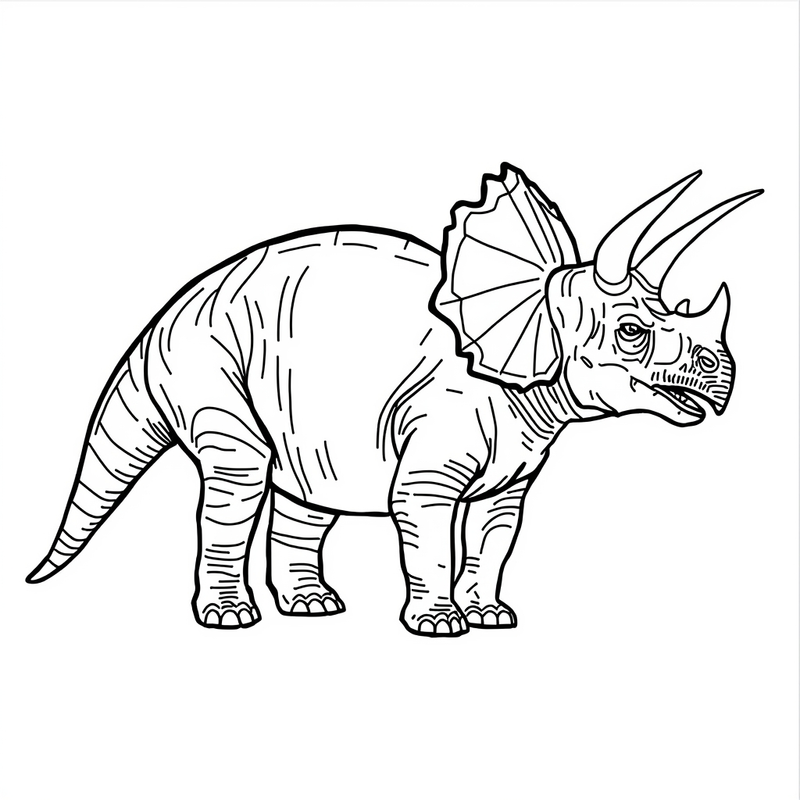 Ceratosaurus 6 - free printable coloring page