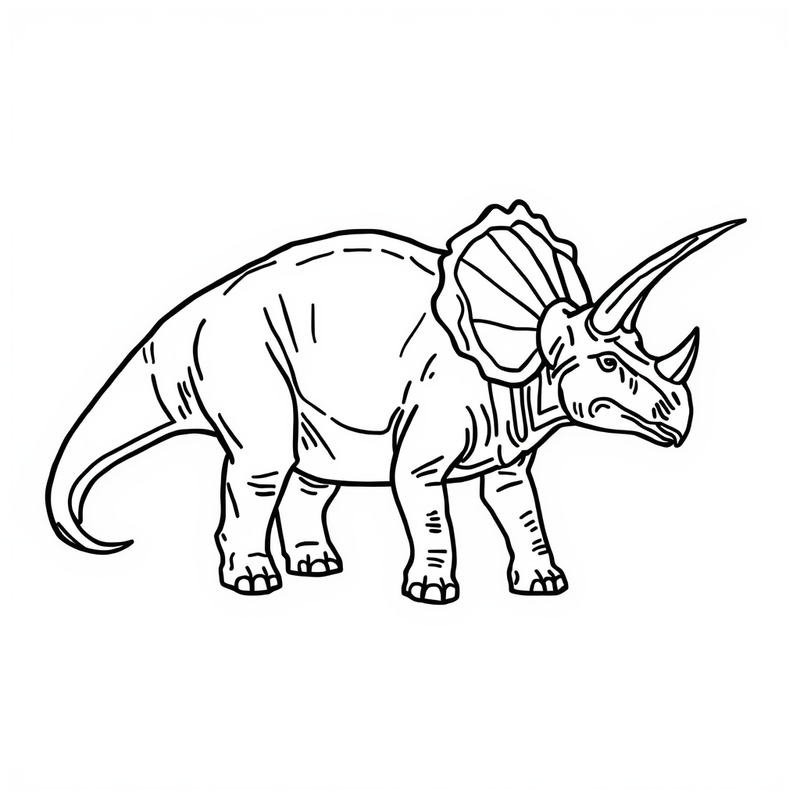 Ceratosaurus 8 - free printable coloring page
