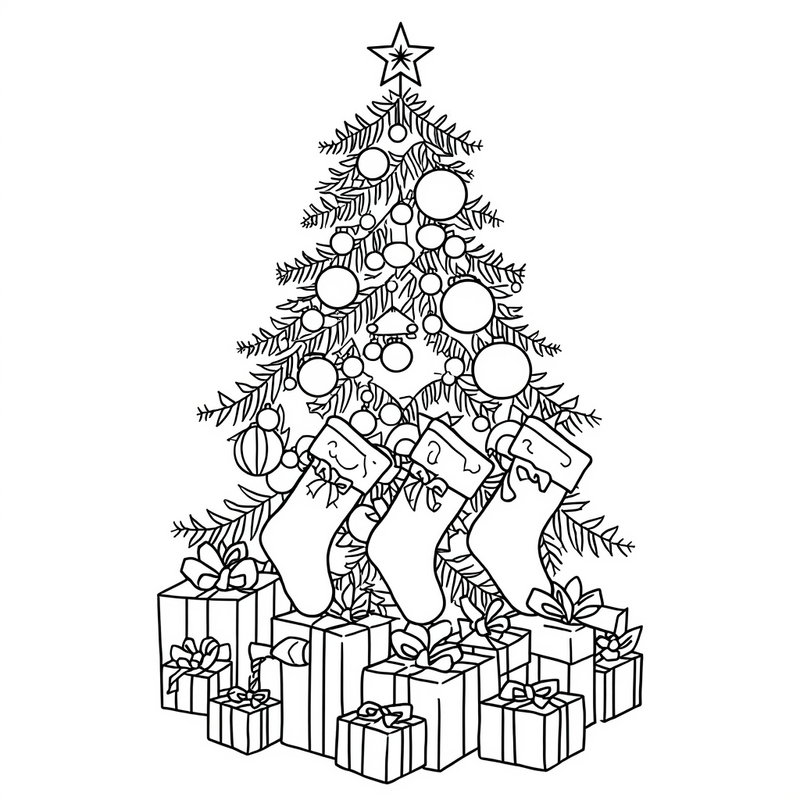 Christmas 5 - free printable coloring page