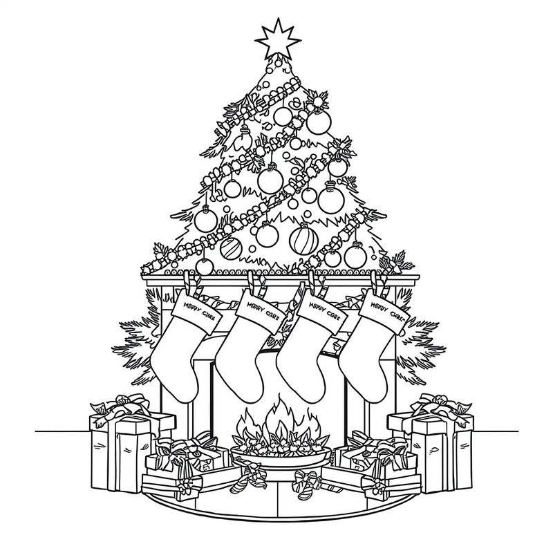 Christmas coloring pages