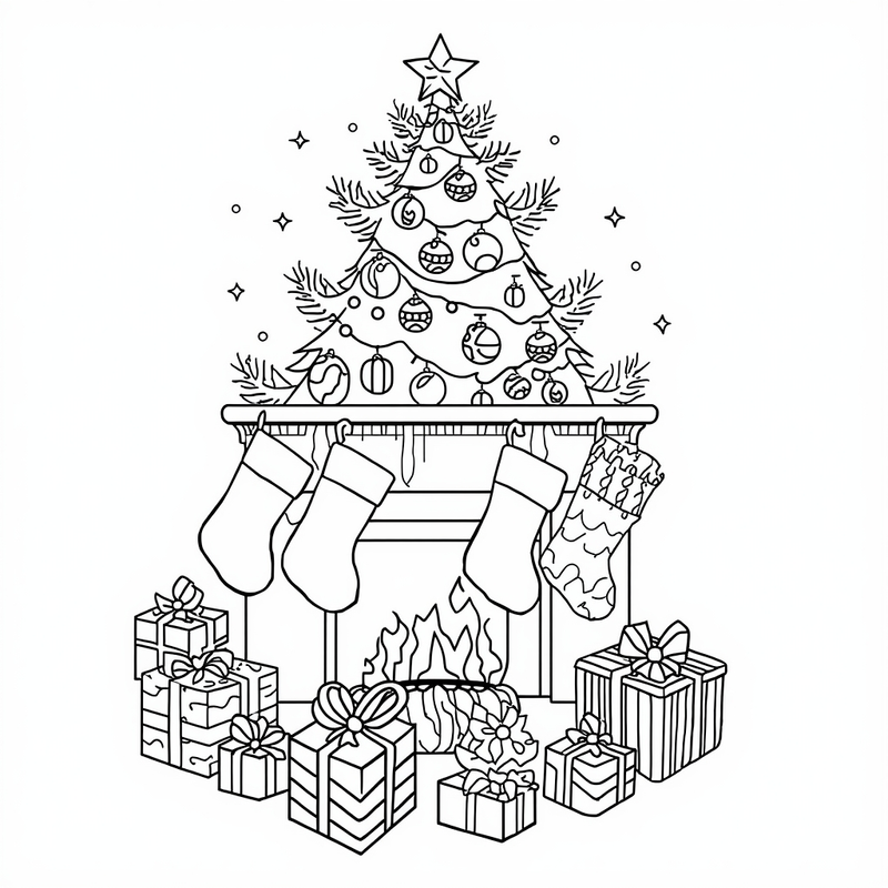 Christmas 8 - free printable coloring page