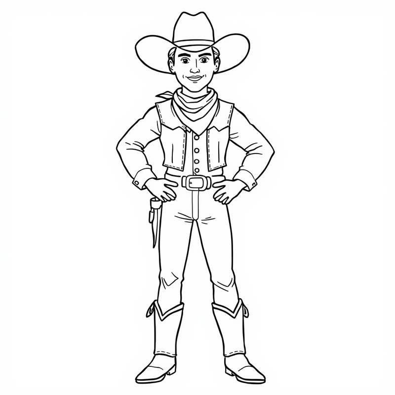 Cowboys coloring pages