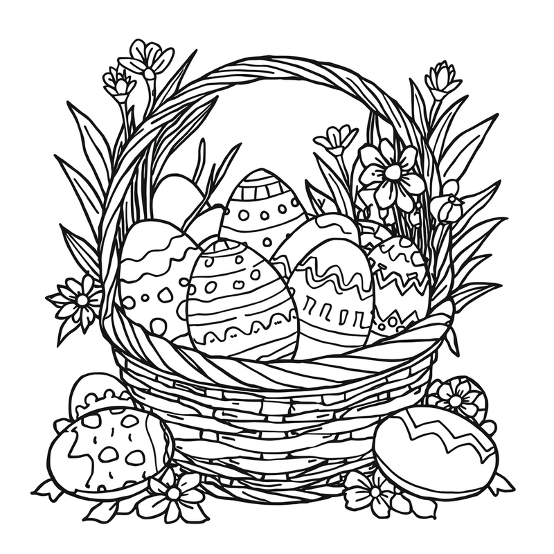 Easter 3 - free printable coloring page