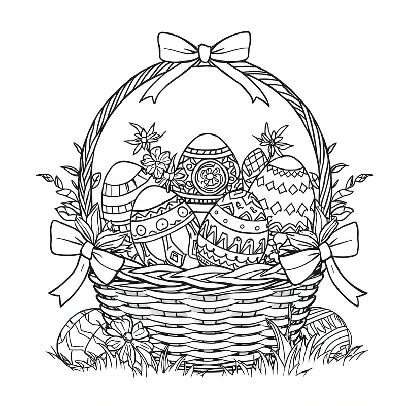 Easter 4 - free printable coloring page