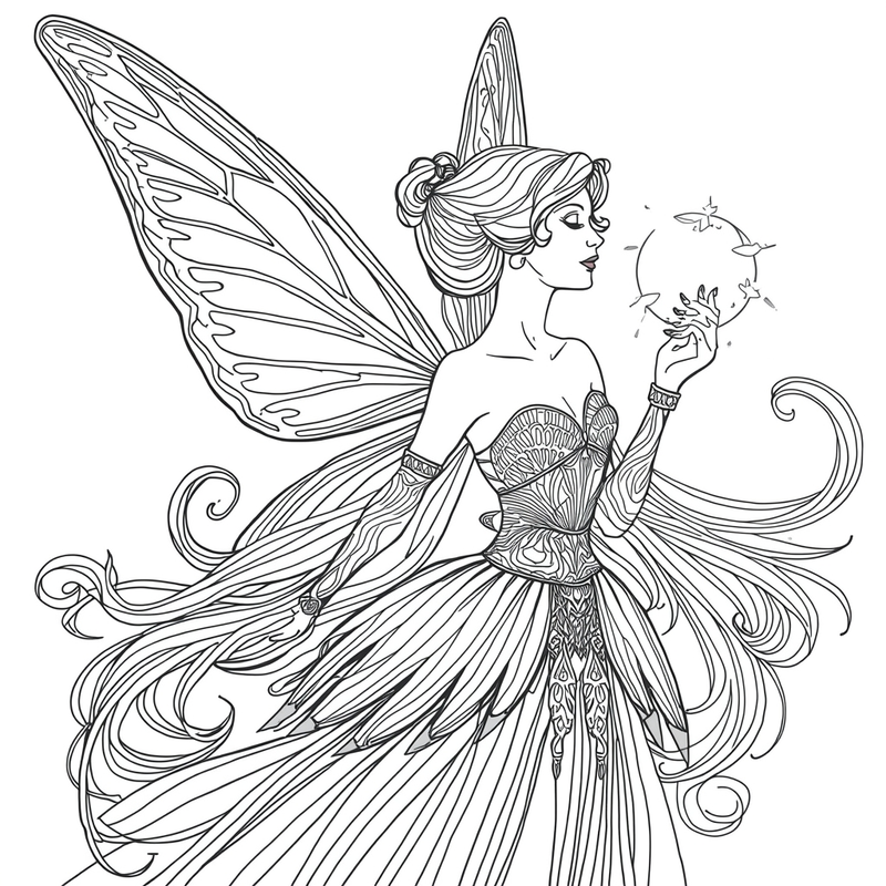 Fairies coloring pages