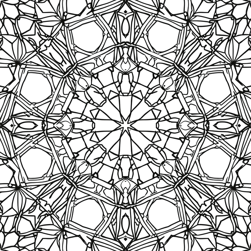 Geometric 2 - free printable coloring page