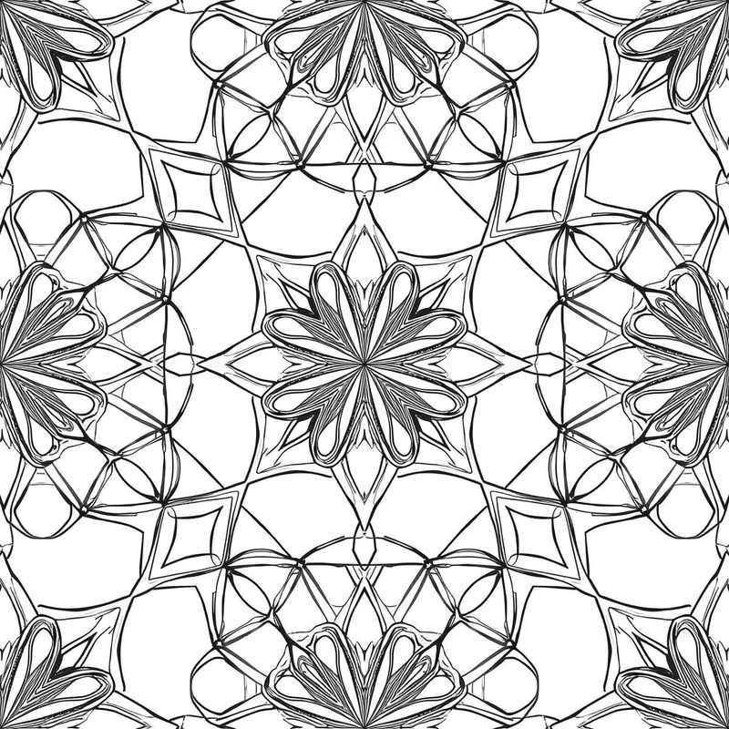 Geometric 3 - free printable coloring page