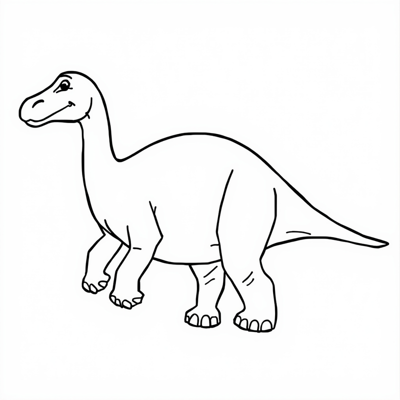Hadrosaurus 3 - free printable coloring page