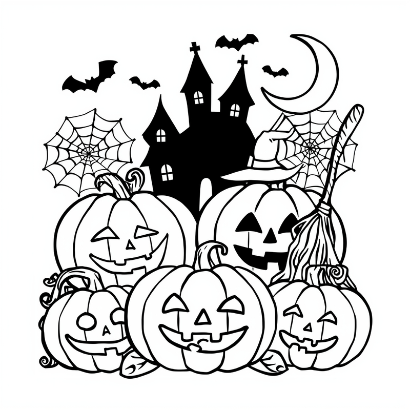 Halloween 3 - free printable coloring page