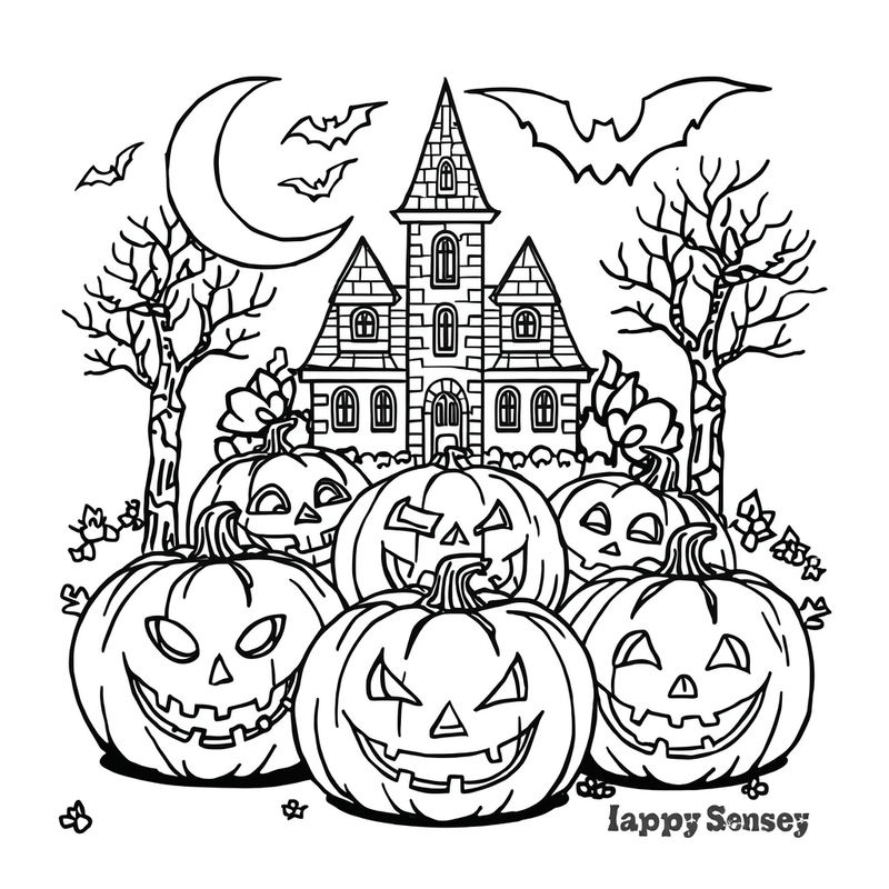 Halloween coloring pages
