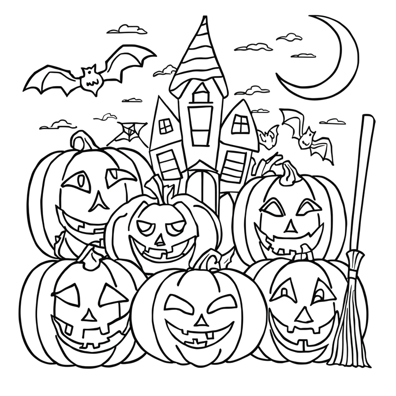 Halloween 6 - free printable coloring page