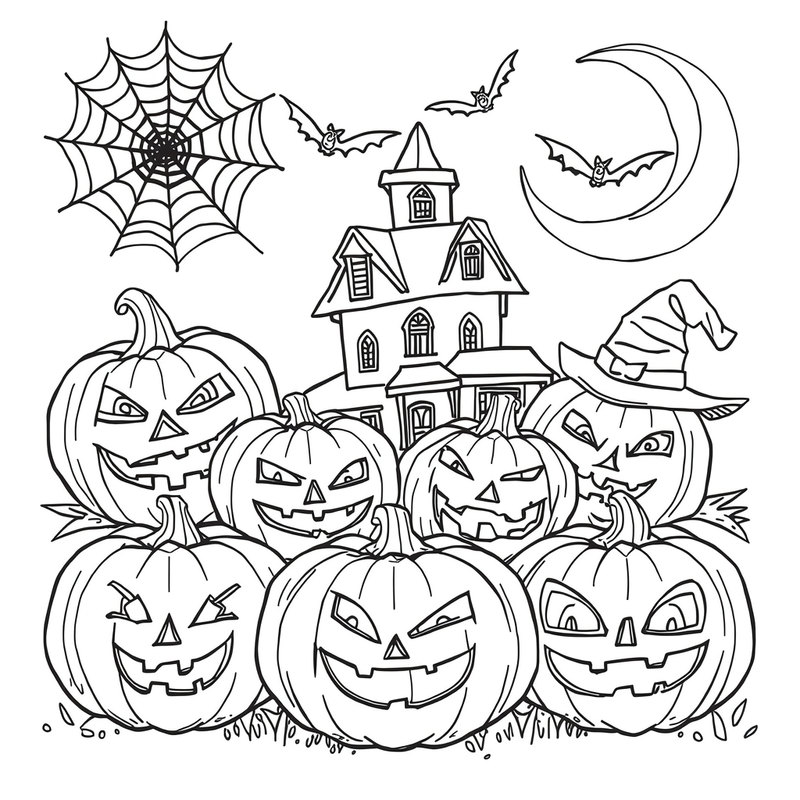 Halloween 8 - free printable coloring page