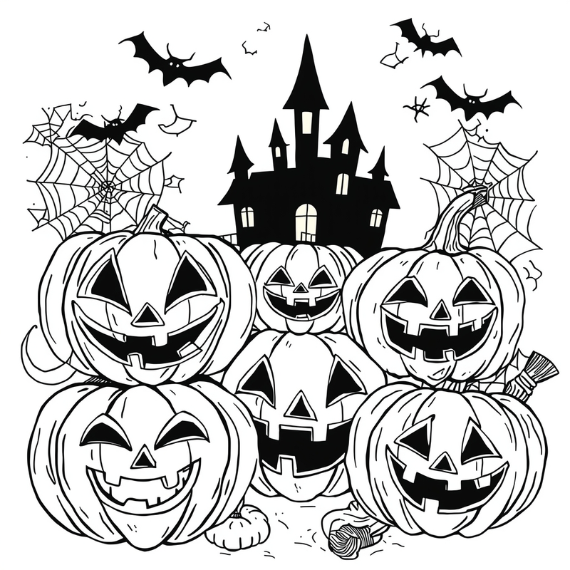 Halloween 1 - free printable coloring page
