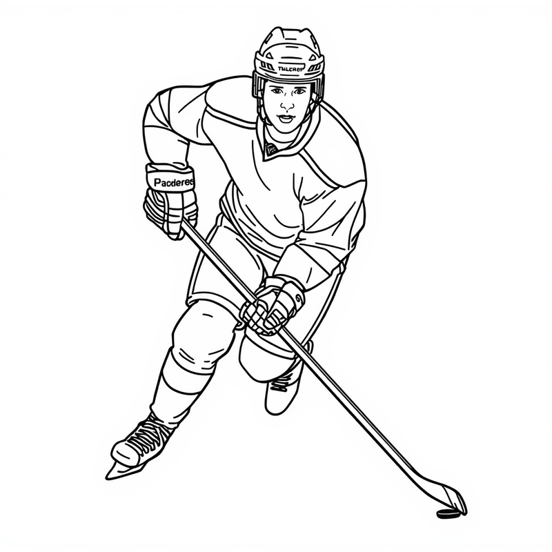 Hockey Players coloring pages