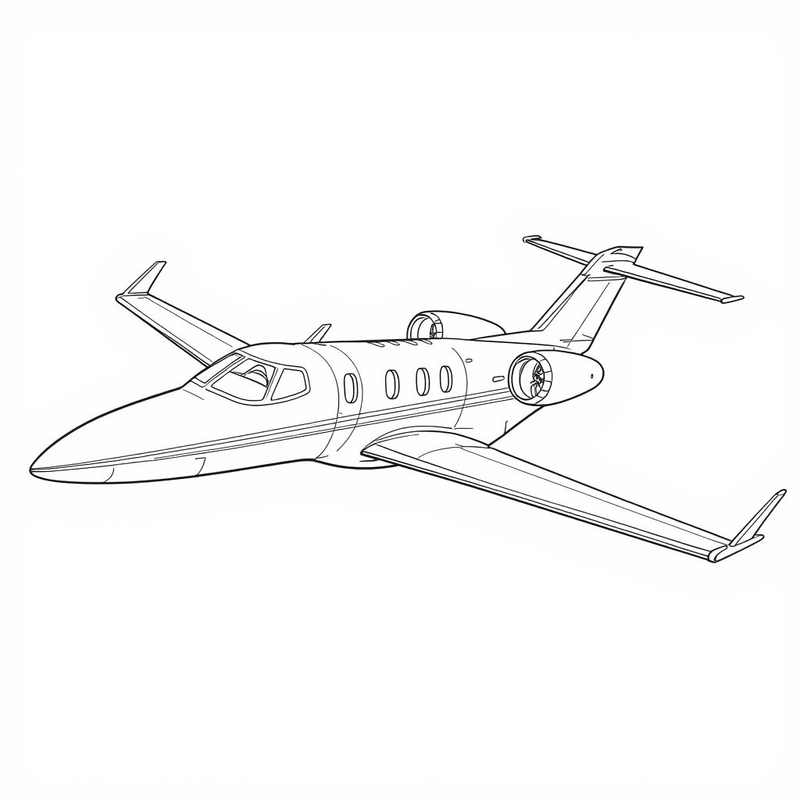 Jet 3 - free printable coloring page