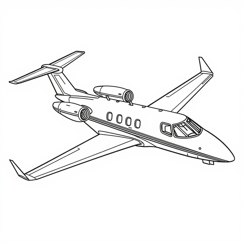 Jet 1 - free printable coloring page
