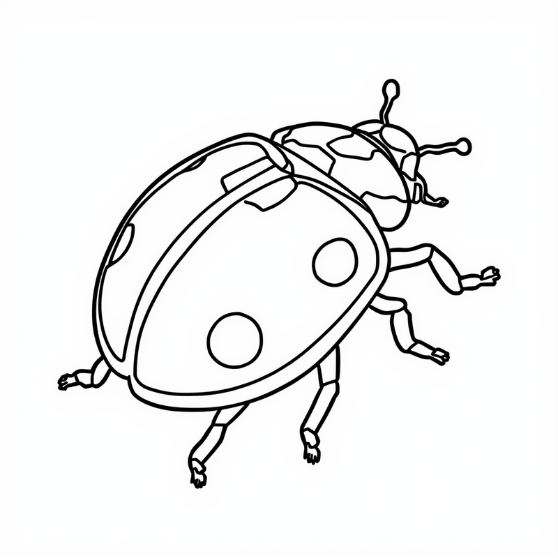 Ladybug 2 - free printable coloring page