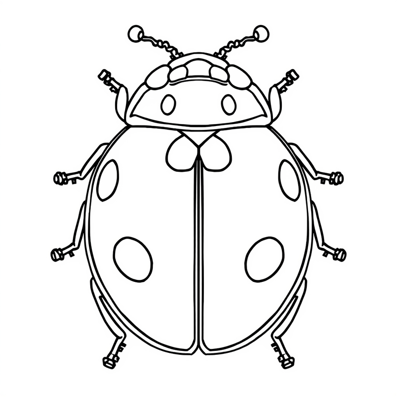 Ladybug 3 - free printable coloring page