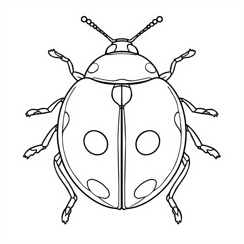 Ladybug 4 - free printable coloring page