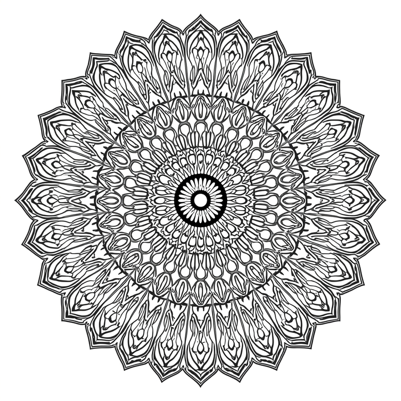 Mandala 2 - free printable coloring page