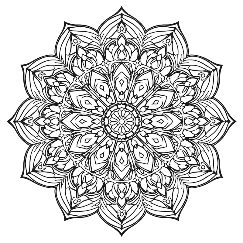Mandala 3 - free printable coloring page