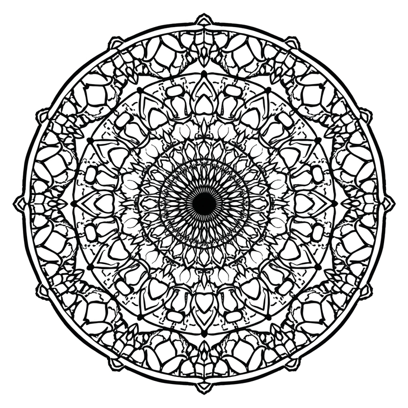 Mandala 1 - free printable coloring page