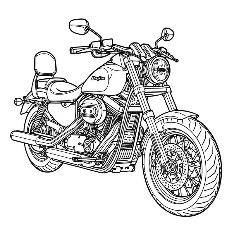 Motorcycles coloring pages
