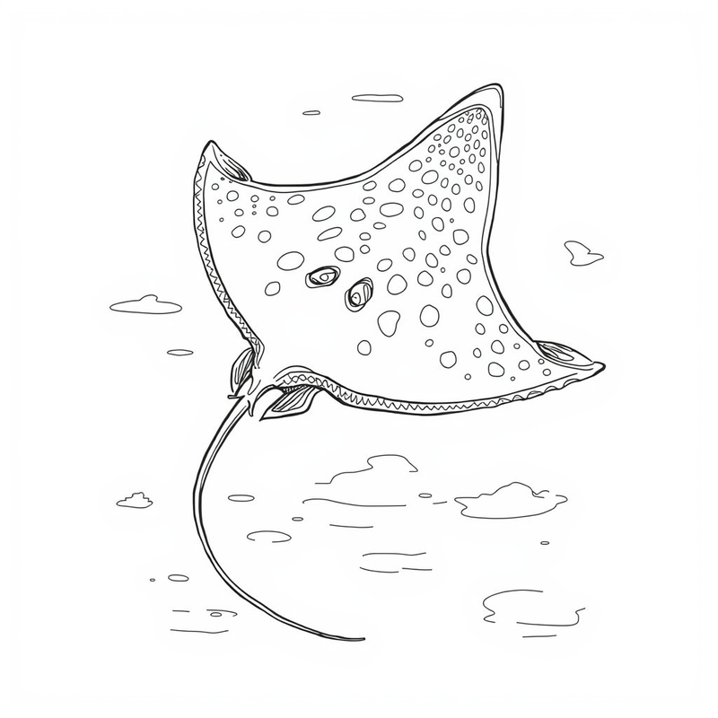 Stingray 2 - free printable coloring page
