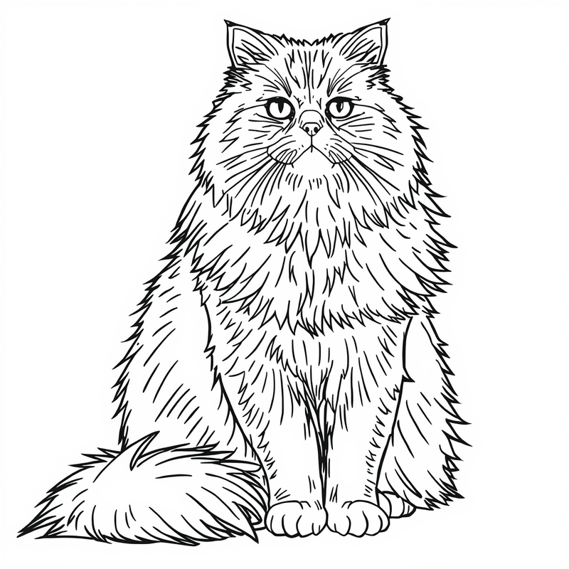 Persian 2 - free printable coloring page