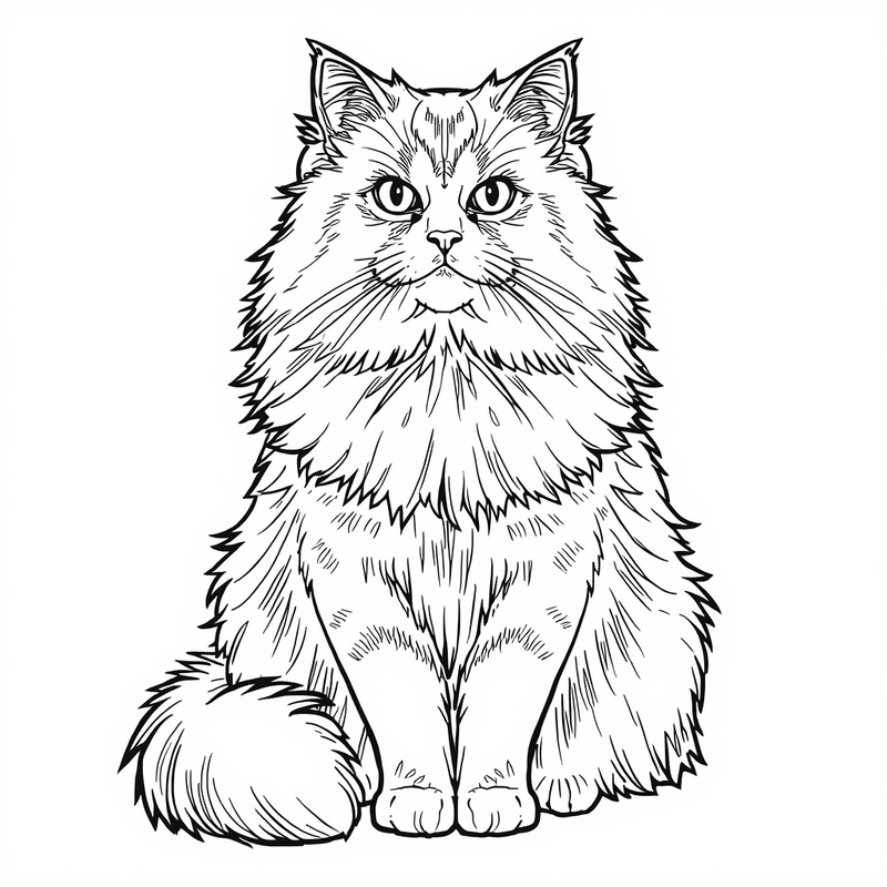 Persian 3 - free printable coloring page