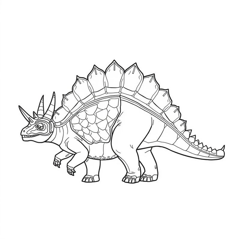 Prehistoric 4 - free printable coloring page