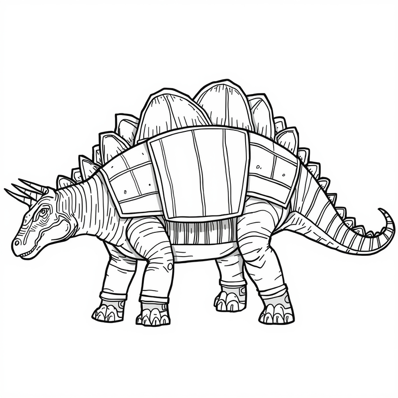 Armored Dinosaurs coloring pages