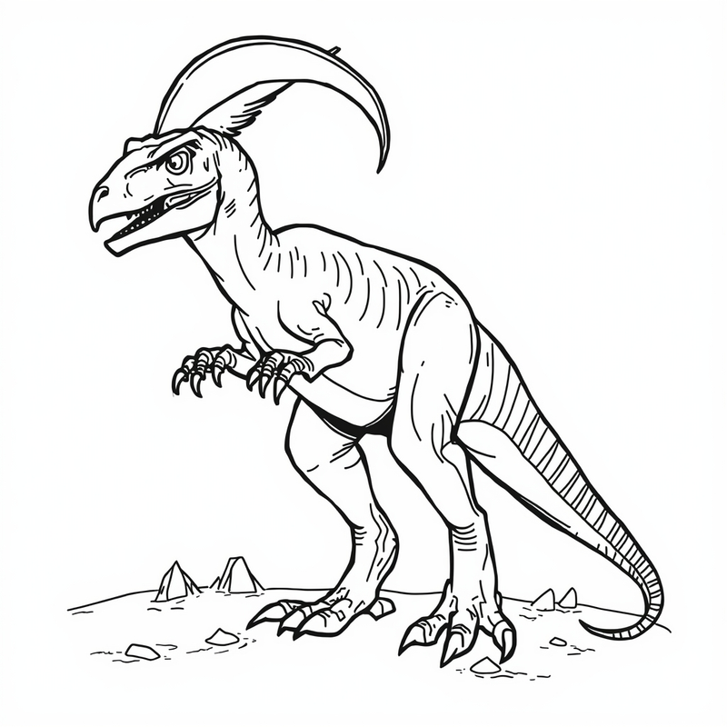Raptor 4 - free printable coloring page