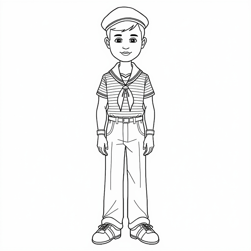 Sailors coloring pages