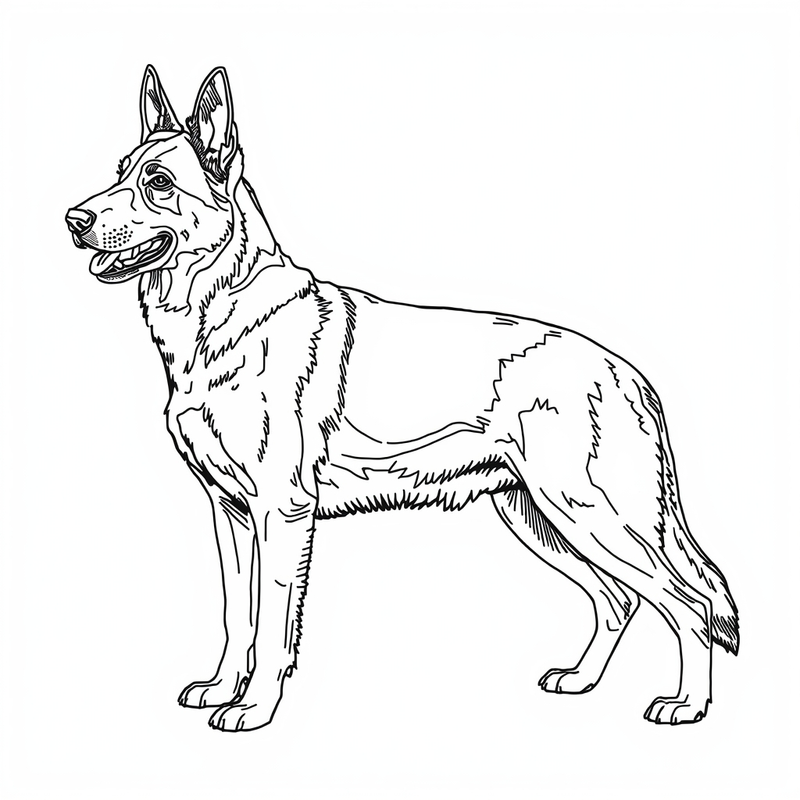Shepherd 2 - free printable coloring page