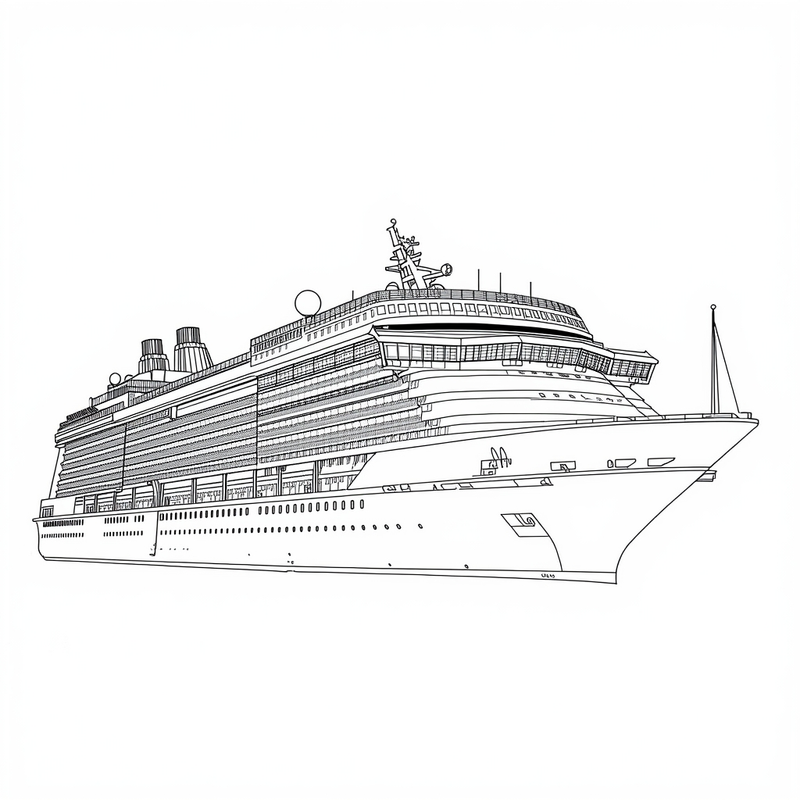 Ship 3 - free printable coloring page