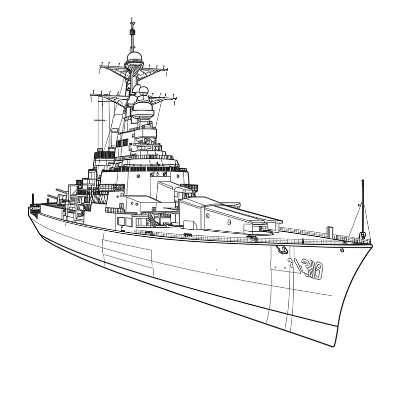 Ship 5 - free printable coloring page