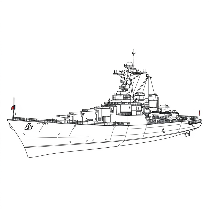 Ship 7 - free printable coloring page
