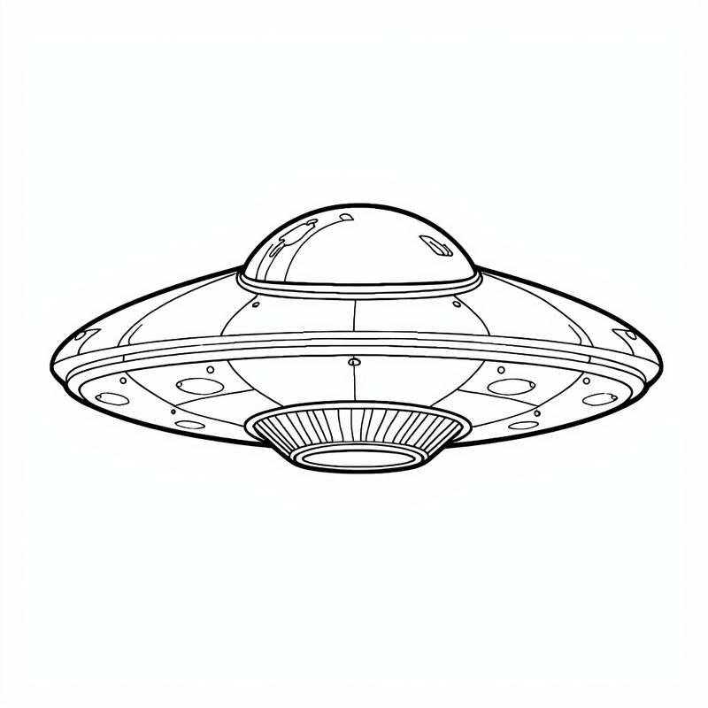 Spacecraft 2 - free printable coloring page