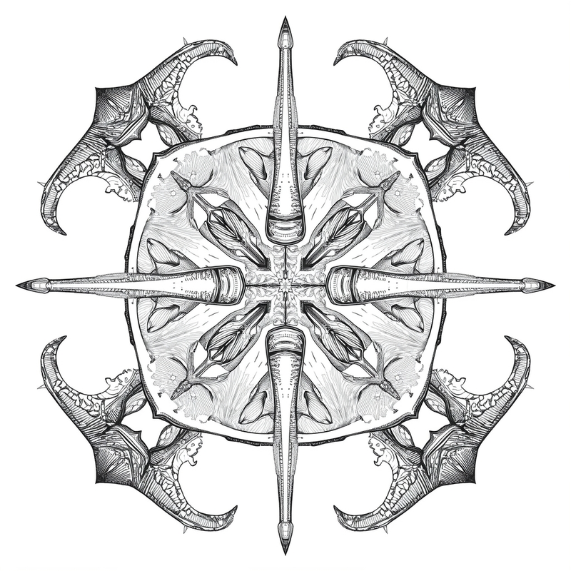 Symmetric 2 - free printable coloring page