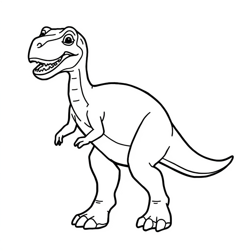Therizinosaurus 5 - free printable coloring page