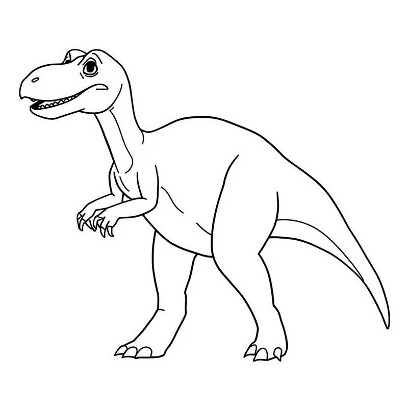 Therizinosaurus 6 - free printable coloring page