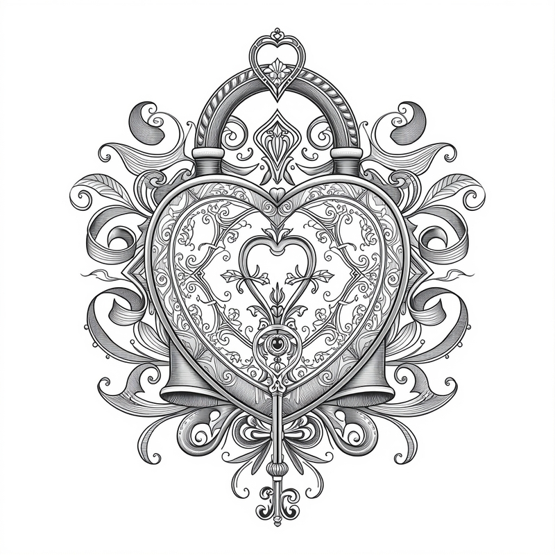 Valentine 11 - free printable coloring page
