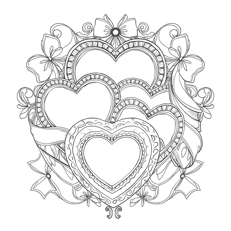 Valentine 17 - free printable coloring page