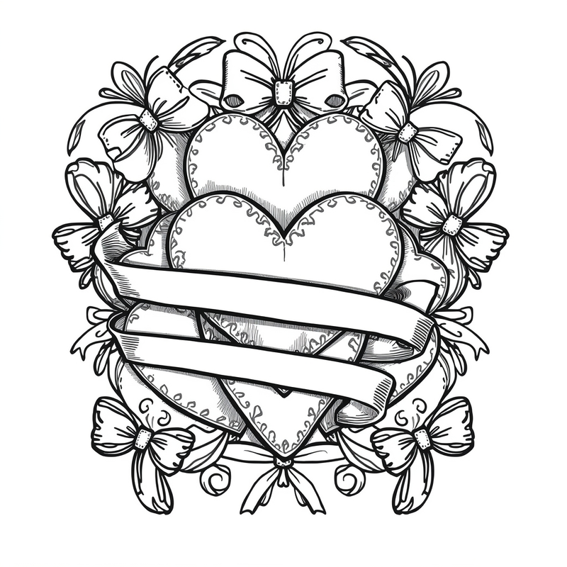 Valentine 21 - free printable coloring page